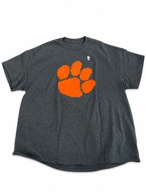 Clemson Tigers Elite Fan Paw Logo T-Shirt Men’s XXL Heather Gray NWOT